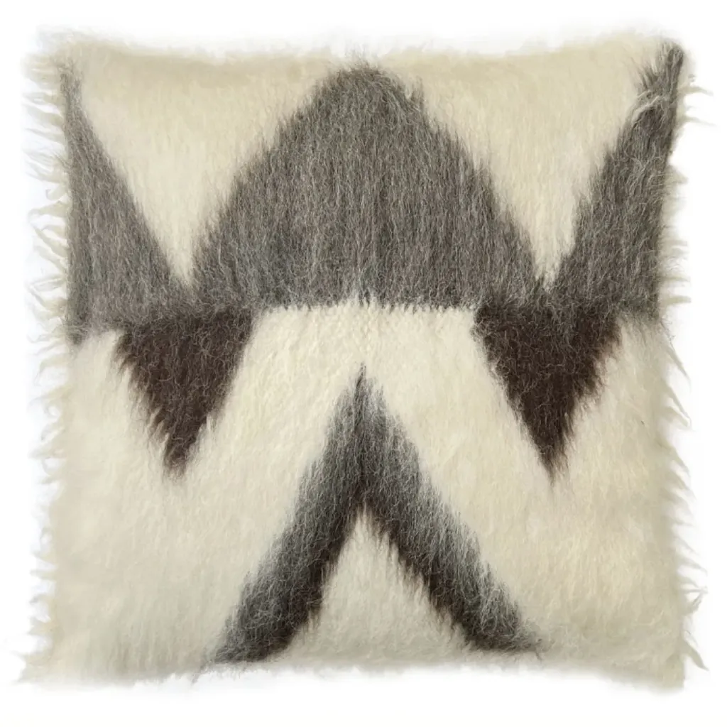 Kussen zigzag 90x90cm 100%wool